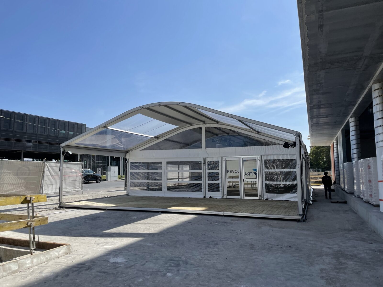 boogtent terras