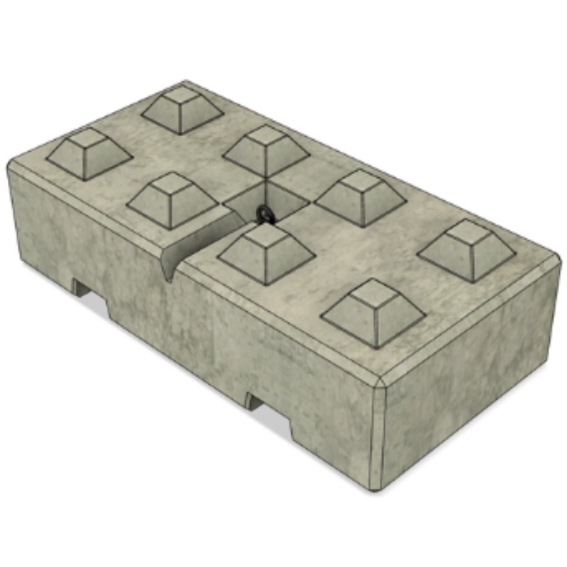 Ballastblok huren 1100kg