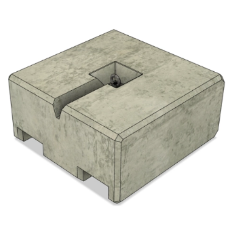 Betonblok huren 500 kg